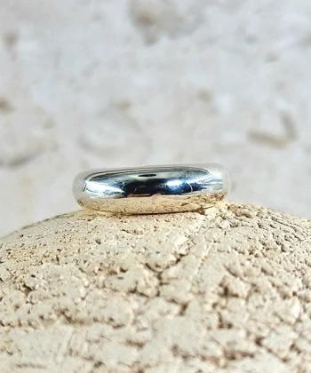 Χειροποίητο δαχτυλίδι round chevallier ασημένιο από ασήμι 925 και μέγεθος 49 ανοιγόμενο