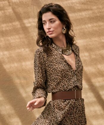 Alternative view of Ζώνη φαρδιά καφέ