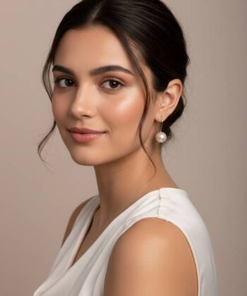 Alternative view of Σκουλαρίκια με μαργαριτάρια