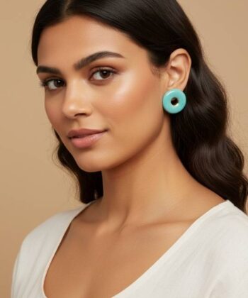 Alternative view of Σκουλαρίκια κεραμικά κύκλος