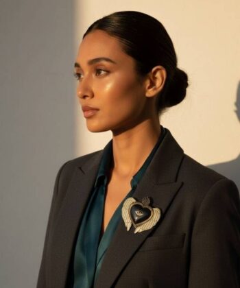 Alternative view of Καρφίτσα φτερωτή καρδιά